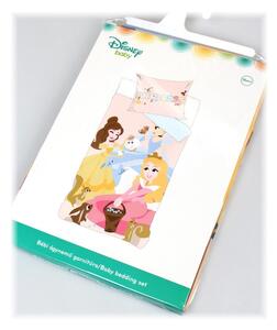 Bavlněné povlečení do dětské postýlky Princezny - Princess - Disney - 90 x 140 cm + 40 x 55 cm