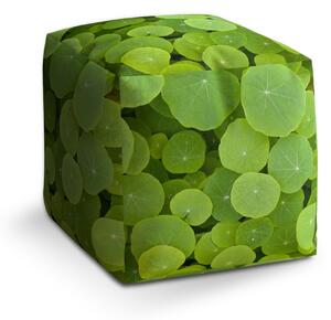 Sablio Taburet Cube Listy leknínu: 40x40x40 cm