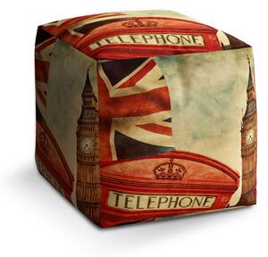 Sablio Taburet Cube Londýn 4: 40x40x40 cm