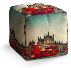 Sablio Taburet Cube Londýn: 40x40x40 cm