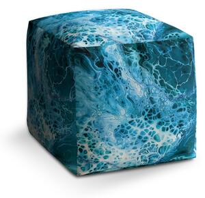 Sablio Taburet Cube Magická modrá: 40x40x40 cm