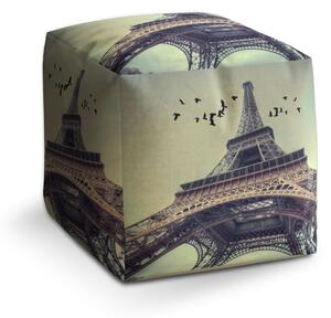 Sablio Taburet Cube Eiffelova věž 3: 40x40x40 cm