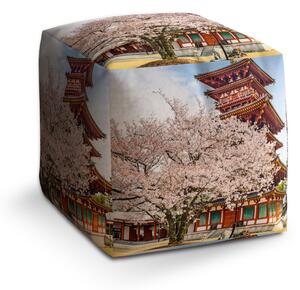 Sablio Taburet Cube Čínská věžička: 40x40x40 cm