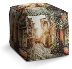 Sablio Taburet Cube Městská ulička: 40x40x40 cm