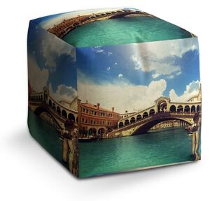 Sablio Taburet Cube Ponte di Rialto: 40x40x40 cm
