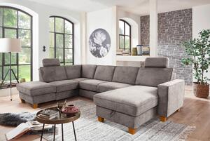 SEDACÍ SOUPRAVA, textil, šedohnědá Sit & More - Sedací soupravy, Online Only