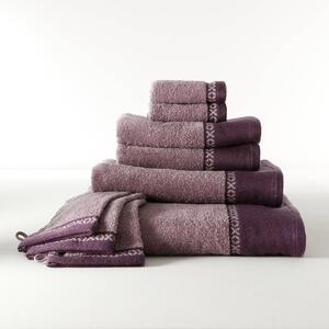 Kolekce koupelnového textilu zn. Colombine®, 420g/m2 s ozdobným lemem levandulová ručníky 2x40x40 cm