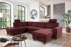 SEDACÍ SOUPRAVA, textil, tmavě červená Sit & More - Sedací soupravy, Online Only