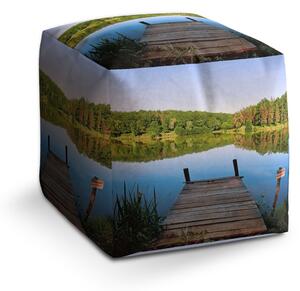 Sablio Taburet Cube Molo na jezeře: 40x40x40 cm