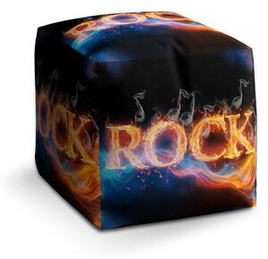 Sablio Taburet Cube Rock: 40x40x40 cm