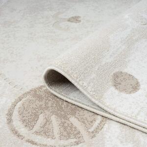 Dětský koberec Mara 720 kruh, krémový / béžový