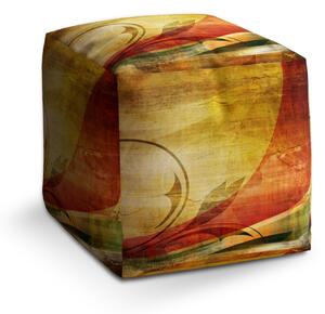 Sablio Taburet Cube Retro motiv: 40x40x40 cm