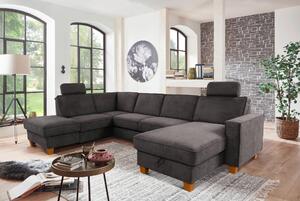SEDACÍ SOUPRAVA, textil, tmavě šedá Sit & More - Sedací soupravy, Online Only