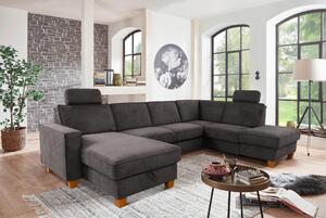 SEDACÍ SOUPRAVA, textil, tmavě šedá Sit & More - Sedací soupravy, Online Only