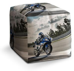 Sablio Taburet Cube Motorkář: 40x40x40 cm