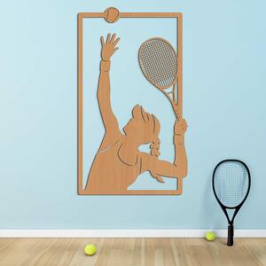 DUBLEZ | Dřevěný obraz sportu - Tenistka