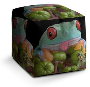 Sablio Taburet Cube Veselá žába: 40x40x40 cm