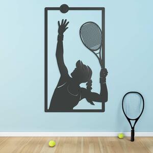 DUBLEZ | Dřevěný obraz sportu - Tenistka