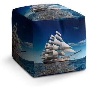 Sablio Taburet Cube Loď: 40x40x40 cm