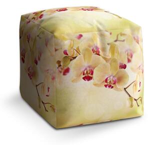 Sablio Taburet Cube Orchidej 2: 40x40x40 cm