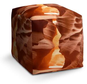 Sablio Taburet Cube Skály v poušti: 40x40x40 cm