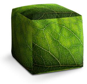 Sablio Taburet Cube Detail listu: 40x40x40 cm