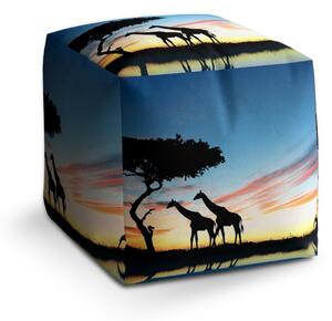 Sablio Taburet Cube Sahara: 40x40x40 cm