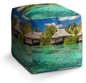 Sablio Taburet Cube Chatky na moři: 40x40x40 cm