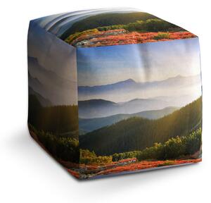 Sablio Taburet Cube Příroda: 40x40x40 cm