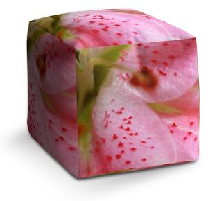Sablio Taburet Cube Květ tulipánu: 40x40x40 cm