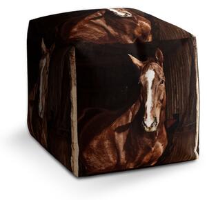 Sablio Taburet Cube Kůň ve stáji: 40x40x40 cm