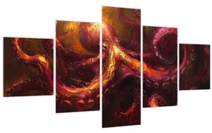 Obraz - Chobotnice, olejomalba (125x70 cm)