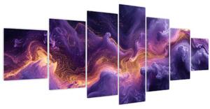 Obraz - Fialová mlhovina (210x100 cm)