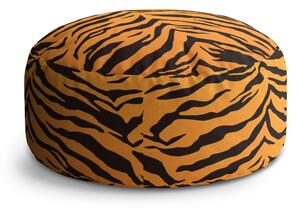 Sablio Taburet Circle Tygří vzor: 40x50 cm