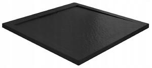 Rea Grand Black, čtvercová sprchová vanička 90x90x3,5 cm, REA-K4595