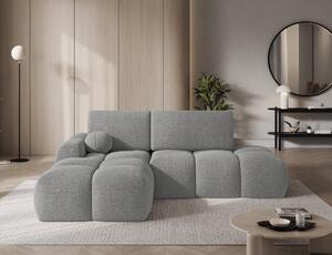 Designová rohová sedací souprava NIMUE - šedá, levý roh