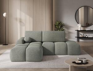 Designová rohová sedací souprava NIMUE - khaki, levý roh