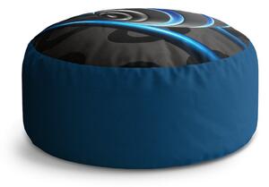 Sablio Taburet Circle Modrá koule: 40x50 cm