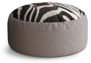 Sablio Taburet Circle Detail zebra: 40x50 cm