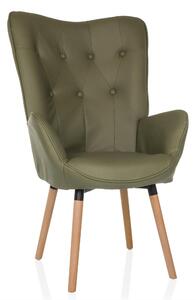 KŘESLO UŠÁK, textil, zelená MID.YOU - Křesla ušáky, Online Only