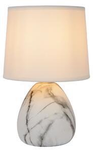 Lucide 47508/81/31 stolní lampa Marbo, bílá, E14, 25,5cm