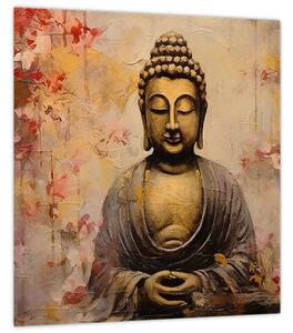 Obraz - Buddha, malba (30x30 cm)