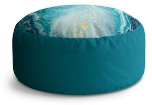 Sablio Taburet Circle Modrý pigment: 40x50 cm
