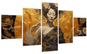 Obraz - Japonská dáma (125x70 cm)