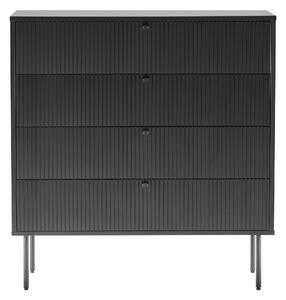 KOMODA, černá, 90/95/40 cm MID.YOU - Široké komody, Online Only