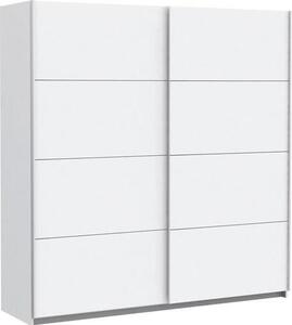 SKŘÍŇ S POSUVNÝMI DVEŘMI, bílá, 200/210/61 cm Ti'me