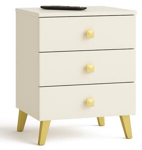 Ak furniture Komoda MOBI K-03 kašmír/zlatá