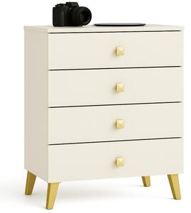 Ak furniture Komoda MOBI K-04 kašmír/zlatá