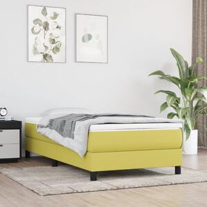 Box spring postel zelená 90 x 200 cm textil