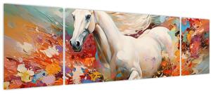 Obraz - Malba koně (170x50 cm)